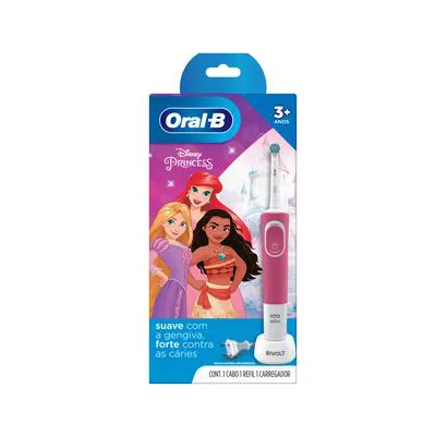 Escova Dental Eletrica Infantil Oral-B Kids Vitality Princesas